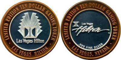 Las Vegas Hilton, New Logo, Copper Rim Strike (LVHlvnv-004-V1)