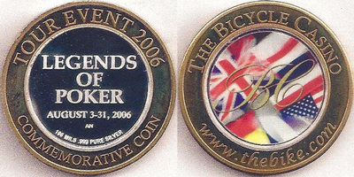 Legends of Poker August 2006 Token (tBYCbgca-002)