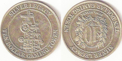 Mining Machine, Coin Aligned, Brass Token (tSLlvnv-001)