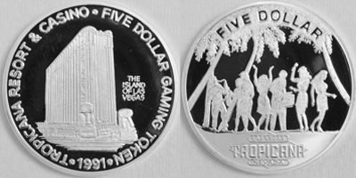 Casino 5 Dollar 1991 Token (tTRlvnv-003)