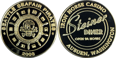 Seattle Seafair,, Pirates, 2003, Steiner Diner Token (tIHauwa-001)