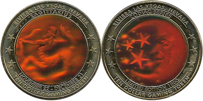 Sagittarius Hologram Token (hRVlvnv-023)