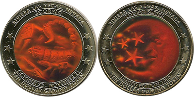 Scorpio Hologram Token (hRVlvnv-024)