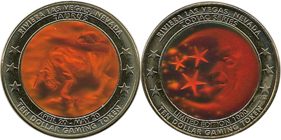 Taurus Hologram Token (hRVlvnv-025)