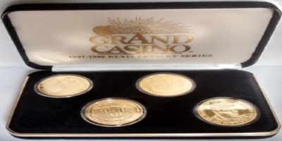 Boxed Set of 4, (Elvis, Graceland Gates, Mansion, TCB), Tokens (sGDtums-001)