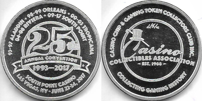 25th Annual Convention Silver Token (sCCAlvnv-001-S1)