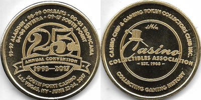 25th Annual Convention Brass Token (sCCAlvnv-001-S2)