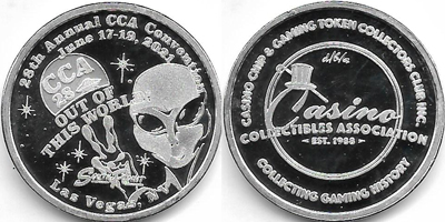 28th Annual Convention Silver Token (sCCAlvnv-004-S1)