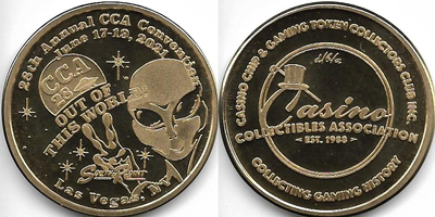 28th Annual Convention Brass Token (sCCAlvnv-004-S2)