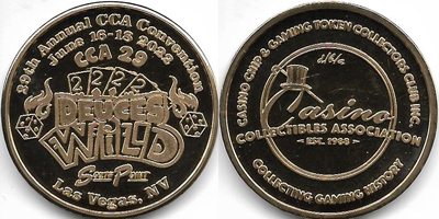 Deuces Wild, 29th Annual Convention Brass Token (sCCAlvnv-005-S2)