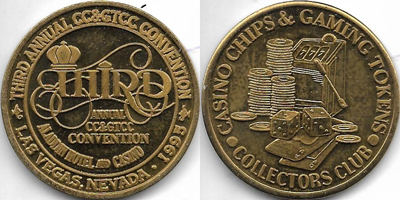 3rd Annual Convention Brass Token (sCcgtcclvnv-003-S2)