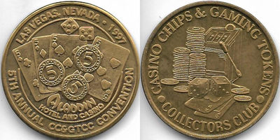 5th Annual Convention Brass Token (sCcgtcclvnv-005-S2)