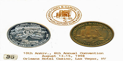 6th Annual Convention Set, 10th Anniversary, Aladdin Set of 2 Tokens (sCcgtcclvnv-006)