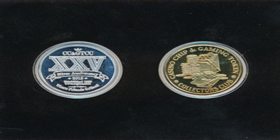 XXV Silver Anniversary Set of 2 Tokens (sCcgtcclvnv-021)