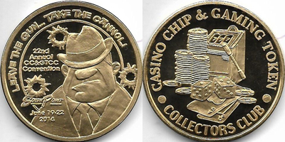 22nd Annual Convention Brass Token (sCcgtcclvnv-022-S2)