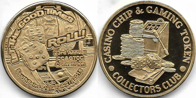 23rd Annual Convention Brass Token Image (sCcgtcclvnv-023-S2)