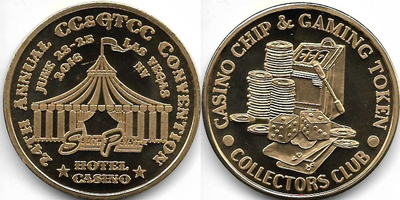 24th Annual Convention Brass Token Image (sCcgtcclvnv-024-S2)