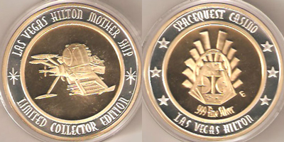 Las Vegas Hilton Mother Ship Token (sLVHlvnv-002-S1)