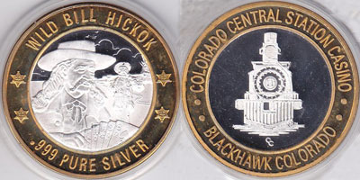 Wild Bill Hickok with Detail, Hat at L, Frosted Design Side Strike (CCSbhco-041)