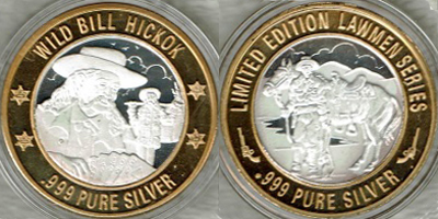 Wild Bill Hickok with detail, Hat at H, Part Frosted Design Side Strike (GCOvlco-304)