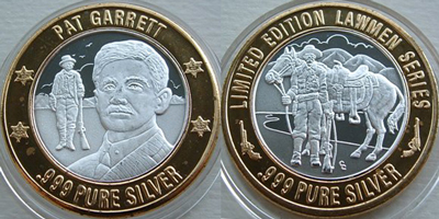 Pat Garrett with detail, CC mint mark Strike (GCOvlco-310)