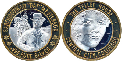 Bat Masterson with detail, Frosted Design Side Strike (THcnco-074)