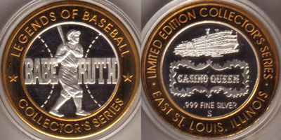 Babe Ruth Batting with Center Baseball Strike (CQelil-028)