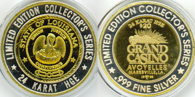 State seal of Louisiana, Full Reeded Strike (GDAmvla-005)