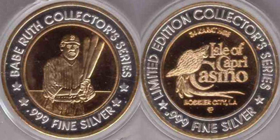 Babe Ruth with 3 Bats Strike (ICbola-009)