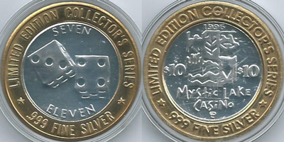 1996 Dice, $10 Strike (MLplmn-010)