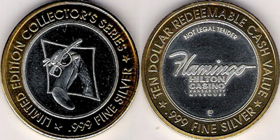 Flamingo Head in Diamond, rotated 45 left, design side Strike (FHkcmo-001-V1)