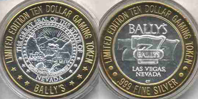 Las Vegas Bally's "Nevada State Seal" 1st Strike Minted For Bally's 