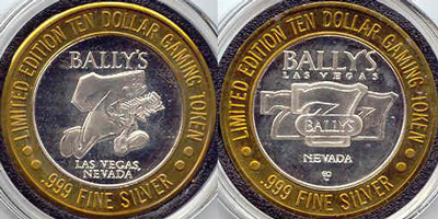 Bally's 1st Strike Minted For Bally's "Nevada State Seal" Las Vegas 