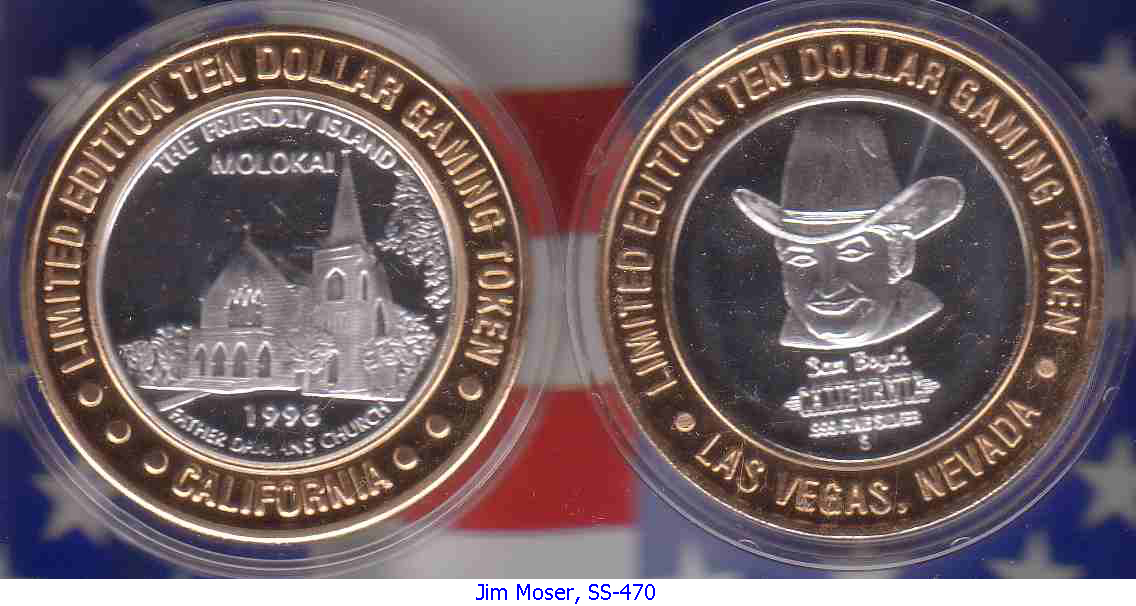 The Gathering Place" Coin from California Hotel & Casino Special "Oahu 