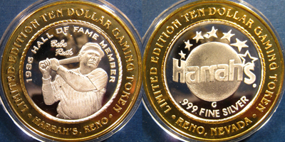 Babe Ruth 1936 Hall of Fame Member, Double © edge Strike (HArenv-019-V1)