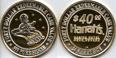 Genie On Carpet, Gold Stars, Silver Tassel Strike (HArenv-031-V2)