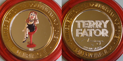 Vikki, Terry Fator Friend, Logo 2, .999 Fine Silver Strike (MIlvnv-040)