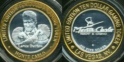 Lance Burton with Cards Strike (MClvnv-008)