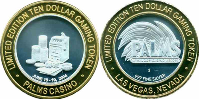 Slot Machine, Chips, Convention Strike Blue Cap 2004 Strike (PMlvnv-032)