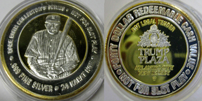 Babe Ruth Sitting with Bat Strike (TPacnj-040)