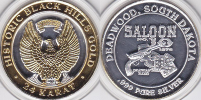 Eagle, Gold Feet & Silver Branch, silver logo Strike (S10dwsd-001-V1)