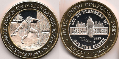 Lumberjack Chopping Tree, 1997 Strike Image (LKTlfwi-022)