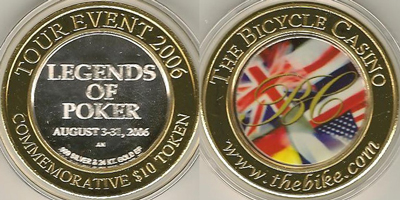 Legends of Poker August 2006 Token (tBYCbgca-003)