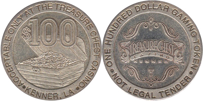 $100 Chest of Coins Token (tTCknla-001)