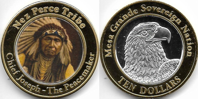 Nez Perce Tribe, Chief Joseph - The Peacemaker Token (tMGNvlxx-013)