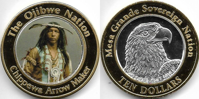 The Ojibwe Nation, Chippewa Arrow Maker Token (tMGNvlxx-018)