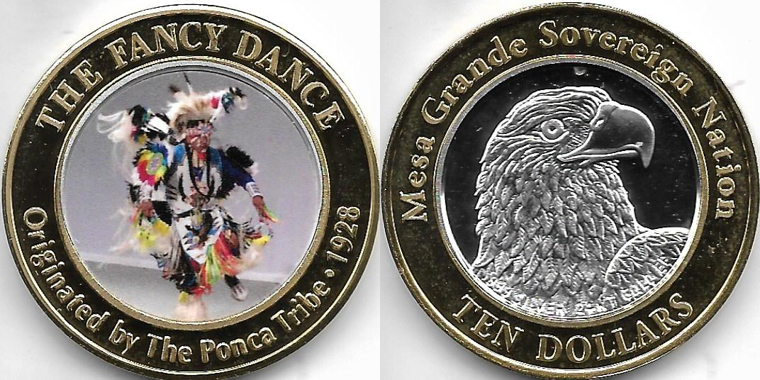 The Fancy Dance, Originated by the Ponca Tribe - 1928 Token (tMGNvlxx-034)