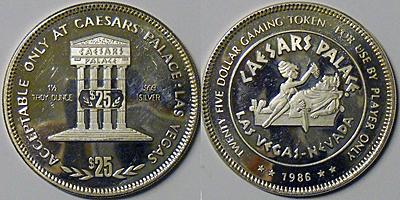 Marquee, $25, 1986 Token (CPlvnv-005)