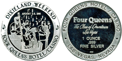 Dixieland Weekend 1991 Token (tFQlvnv-006-V1)