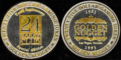 $25 24 Karat Club, 10th Anniversary Token (tGNlvnv-005)